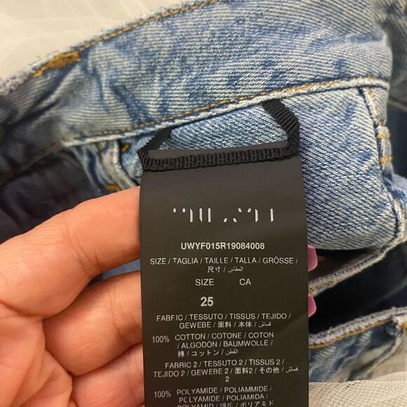 Ben Taverniti Unravel project reversible jean/ tulle skirt, size 25 - Picture 13 of 13